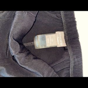 Chico black traveler’s pants.